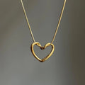 Hollow Heart Pendant Necklace