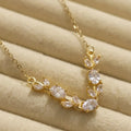 Tulip-Necklace - Gold (White)