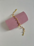Tulip Bracelet – Gold (Pink)