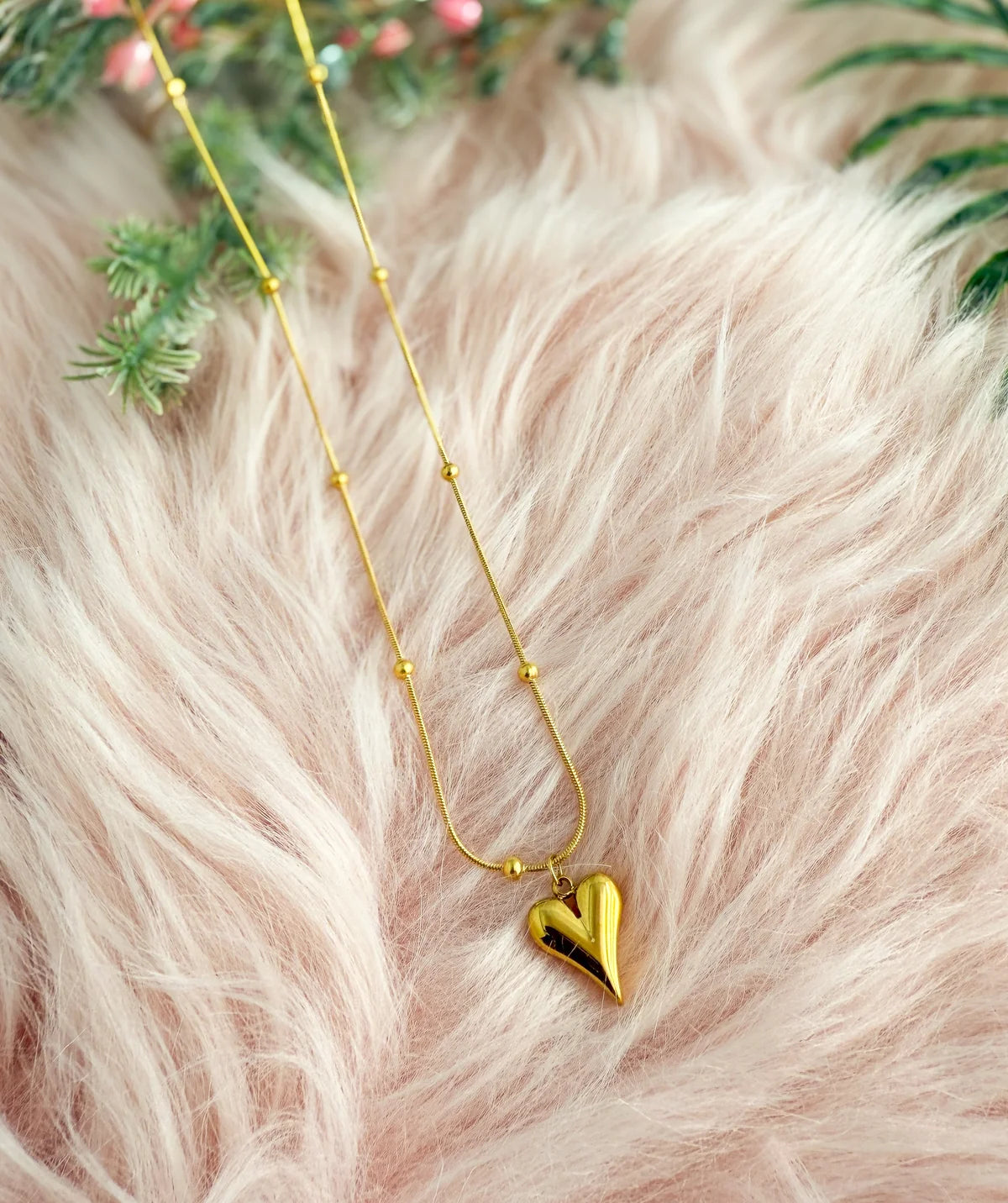 Diva Heart Drop Necklace