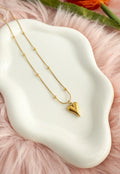 Diva Heart Drop Necklace