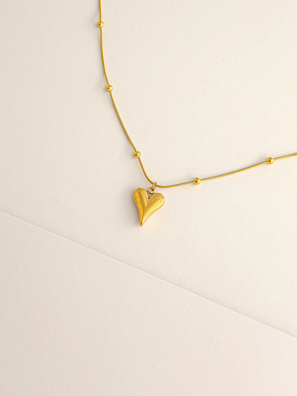 Diva Heart Drop Necklace