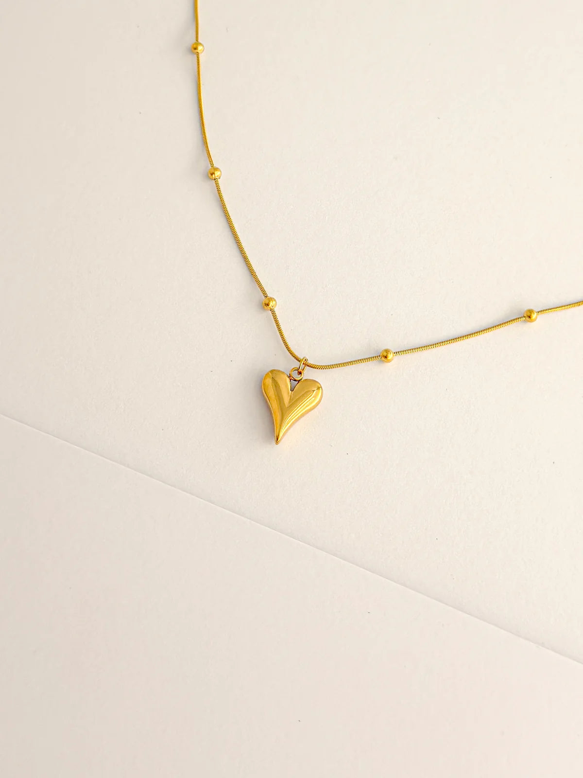 Diva Heart Drop Necklace