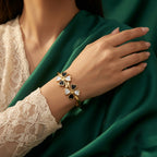 Double Clover Bangle – Two-Tone