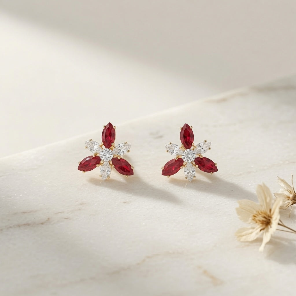 Star Flower Earrings