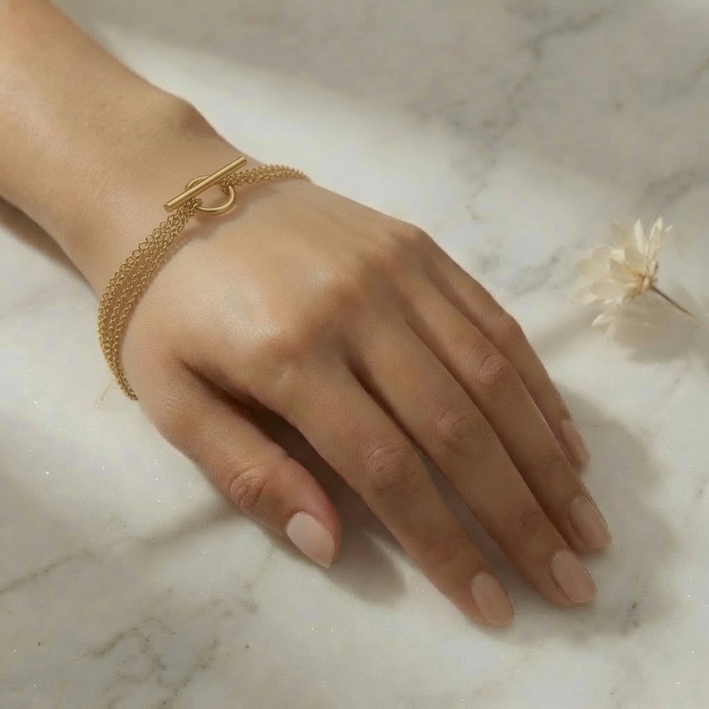 Multi-Strand Toggle Bracelet