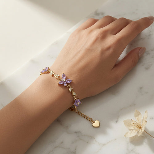 Blossom Bracelet - Purple