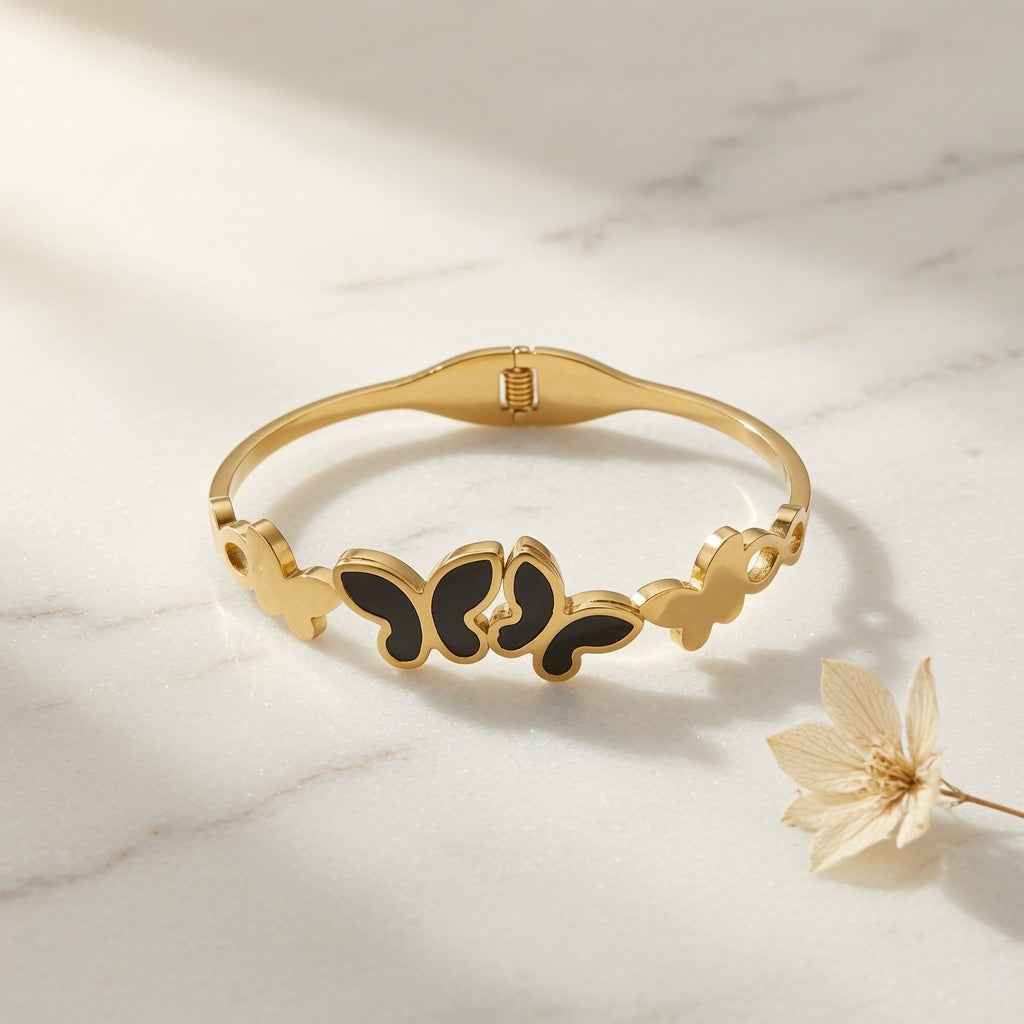 Twin Butterfly Bangle