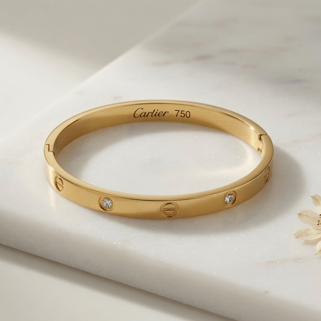 Luxe Cartier Love Bangle - Gold