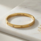 Cartier Love Bangle + Clover Bracelet Stack Set