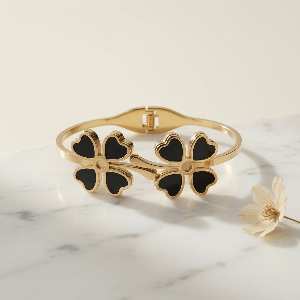 Double Clover Bangle