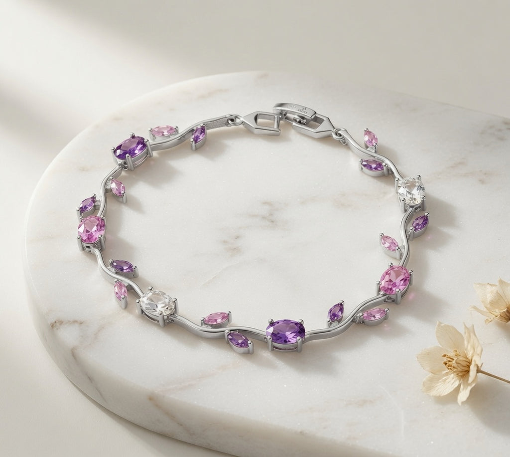 Tulip Bracelet - Silver (Multicolor)