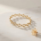 Adjustable 2-in-1 Crystal Ring & Bangle