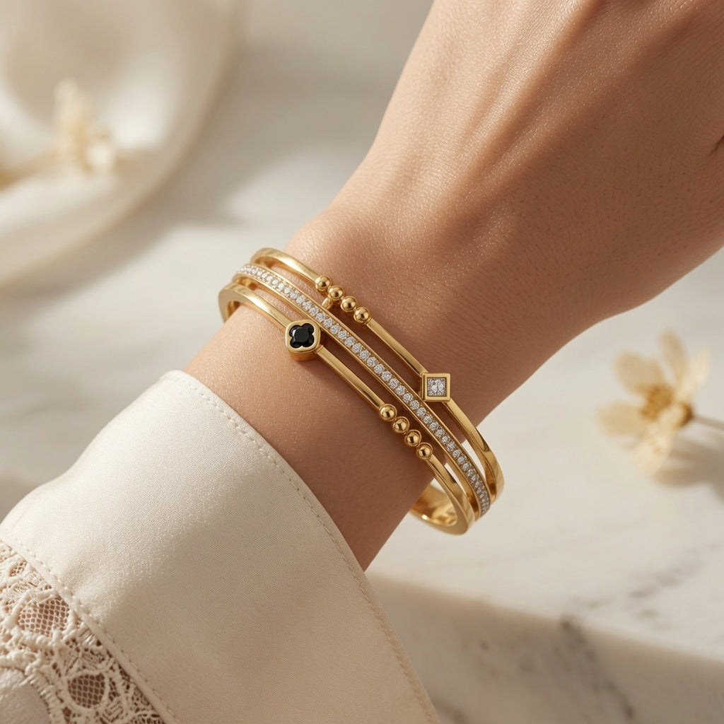 Charm Trio Bangle