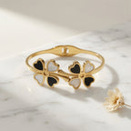 Double Clover Bangle – Two-Tone