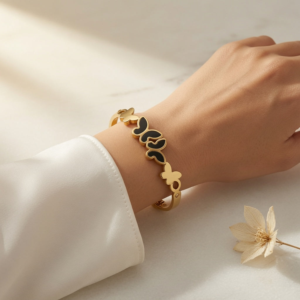 Twin Butterfly Bangle