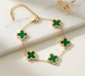 Four Leaf Clover Bracelet - Green