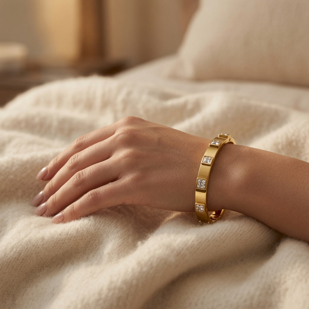 Crystal Square Bangle