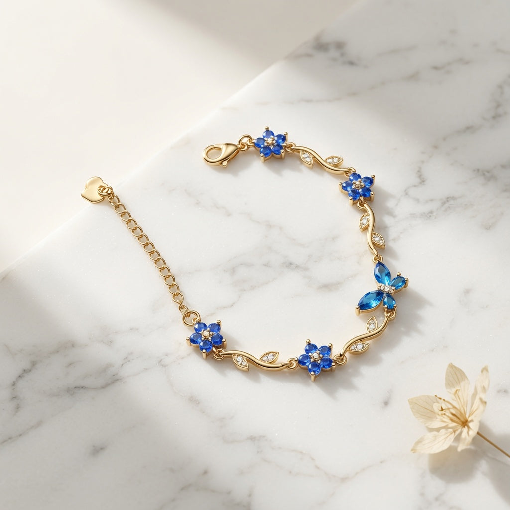 Blossom Bracelet - Blue