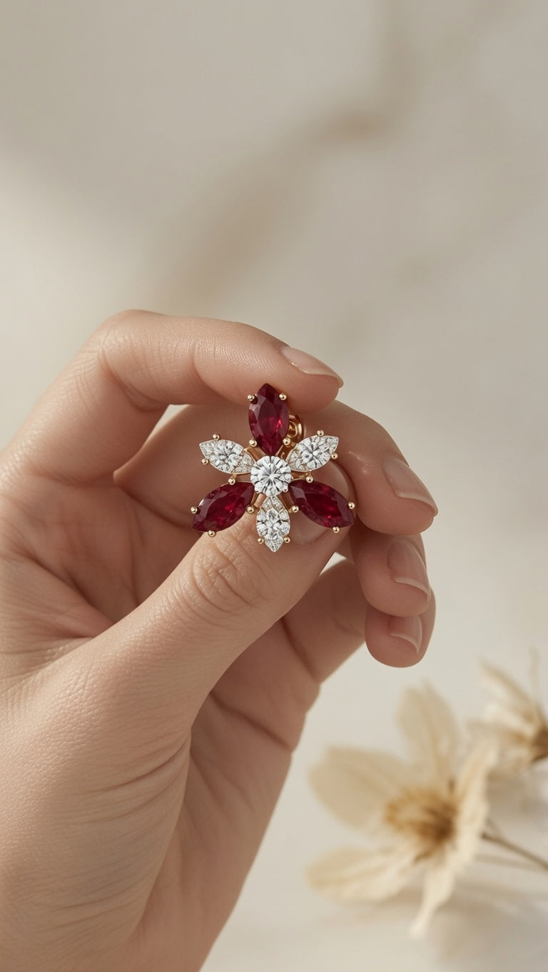 Star Flower Earrings