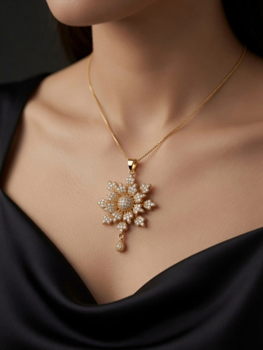 Snowflake Pendant Necklace