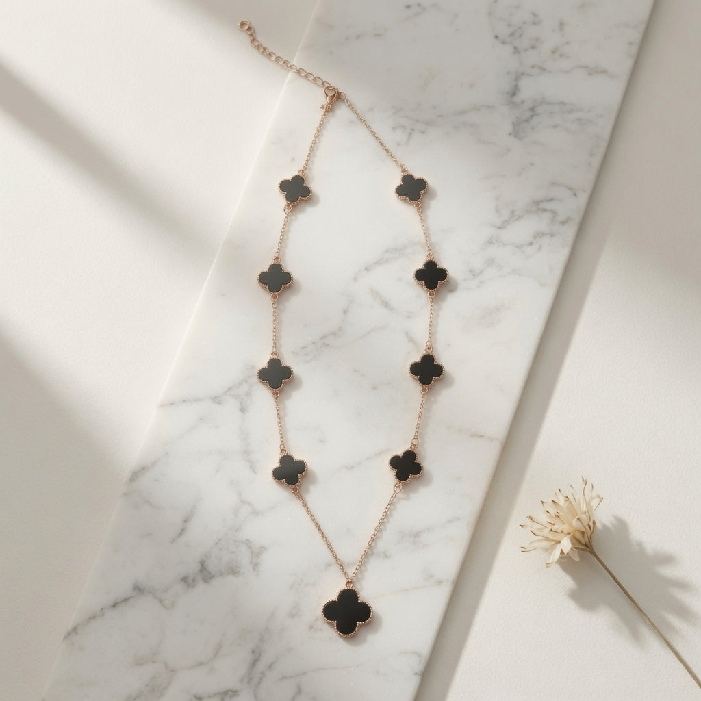 9 Leaf Clover Necklace
